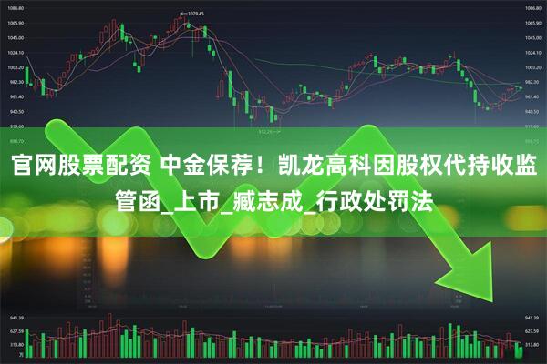 官网股票配资 中金保荐！凯龙高科因股权代持收监管函_上市_臧志成_行政处罚法