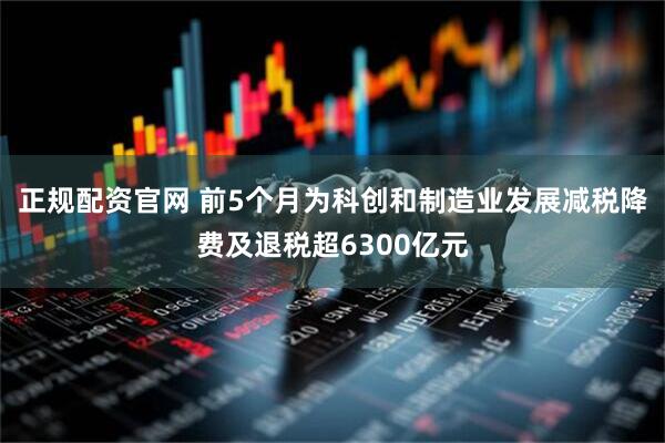 正规配资官网 前5个月为科创和制造业发展减税降费及退税超6300亿元